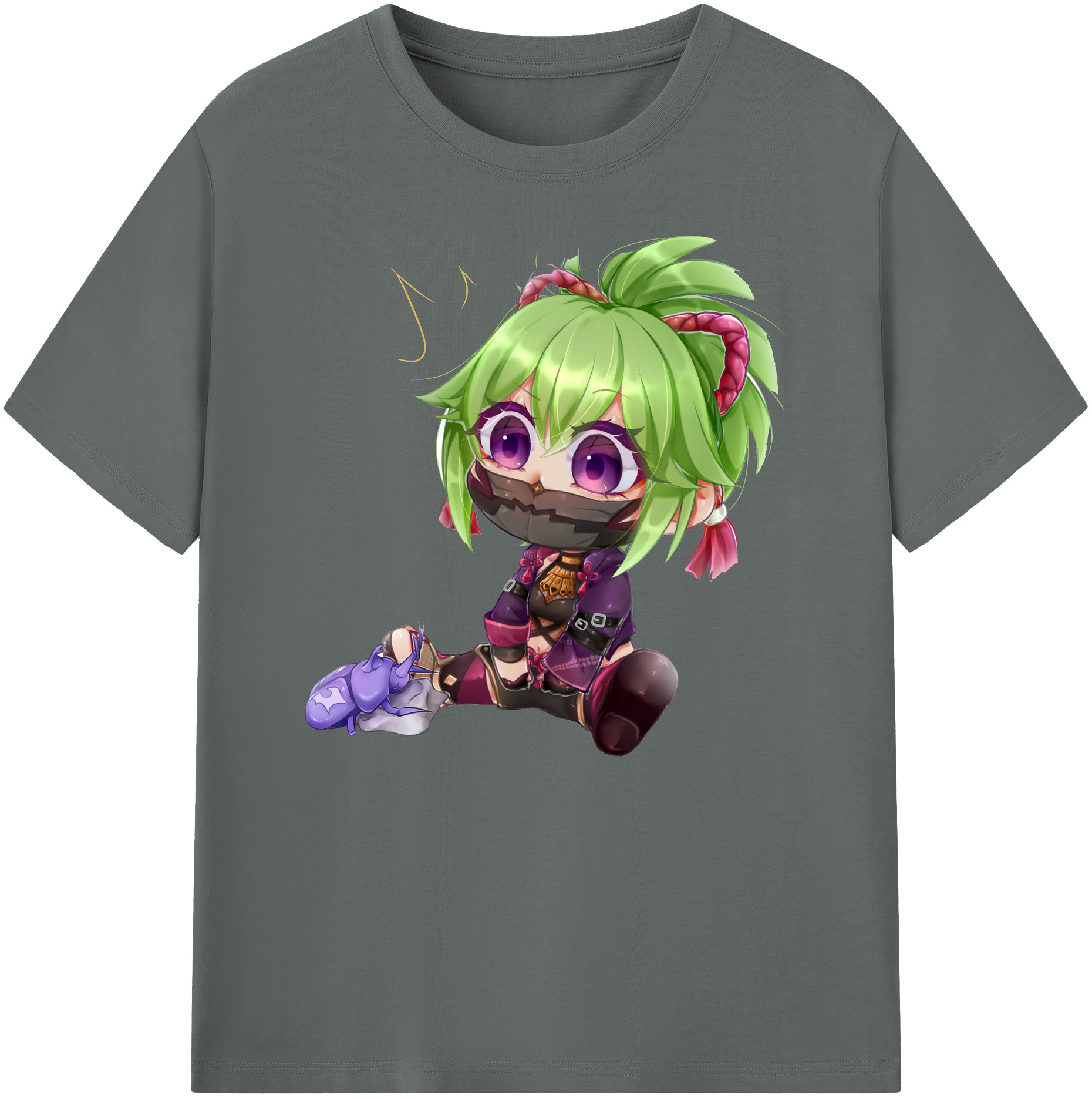 げんし神  久岐忍 くき しのぶ genshin Kuki Shinobu 綿100％ メンズ半袖Tシャツ｜肌触りやわらか＆通気性